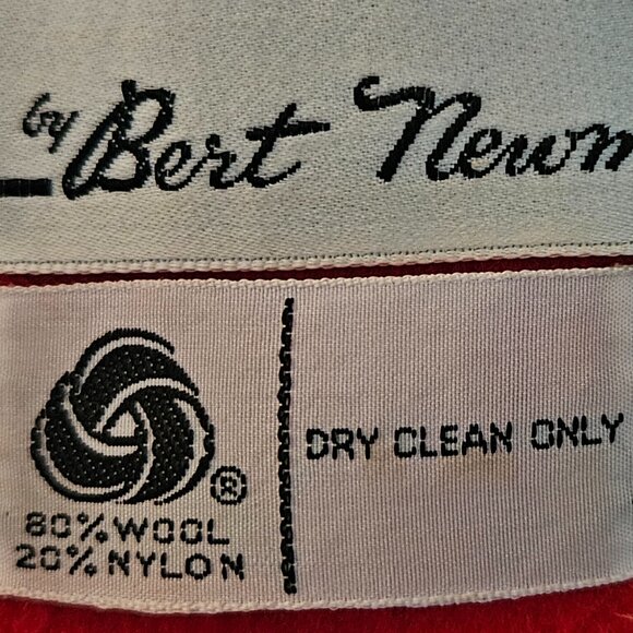 DONATED: Natalie Green By Bert Newman Women’s Red Short Wool Coat - Picture 15 of 16